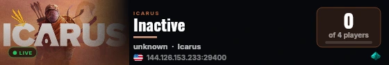 Inactive live status badge