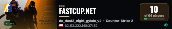 FASTCUP.NET live status badge