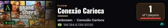 Conexão Carioca live status badge
