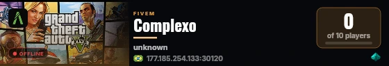 Complexo live status badge