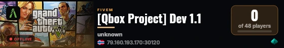 [Qbox Project] Dev 1.1 live status badge