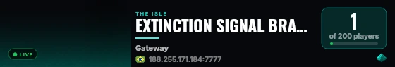 EXTINCTION SIGNAL BRASIL S.A - 1.5x LOW RULES live status badge