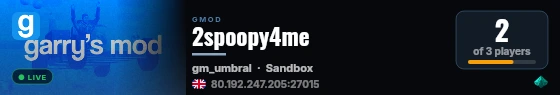 2spoopy4me live status badge