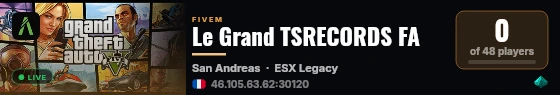 Le Grand TSRECORDS FA live status badge
