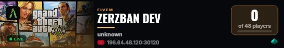 ZERZBAN DEV live status badge
