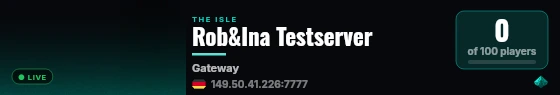 Rob&Ina Testserver live status badge