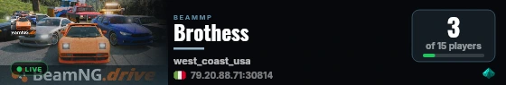 Brothess live status badge