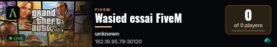 Wasied essai FiveM live status badge