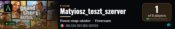 Matyiosz_teszt_szerver live status badge