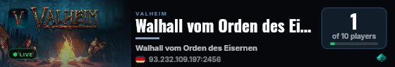 Walhall vom Orden des Eisernen Kreuzes live status badge