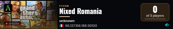 Nixed Romania live status badge