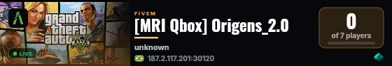 [MRI Qbox] Origens_2.0 live status badge