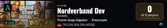 Nordverband Dev live status badge