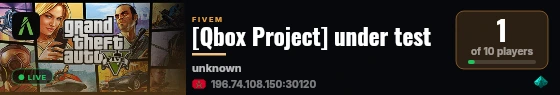 [Qbox Project] under test live status badge