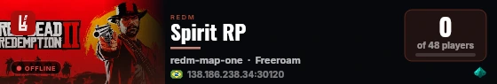 Spirit RP live status badge