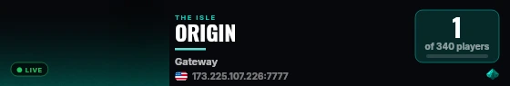 ORIGIN live status badge