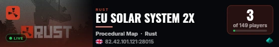 EU SOLAR SYSTEM 2X live status badge