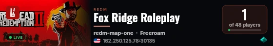 Fox Ridge Roleplay live status badge