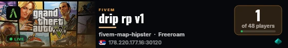 drip rp v1 live status badge