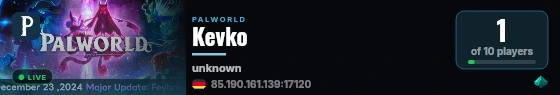 Kevko live status badge