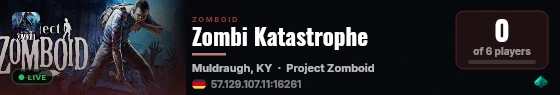 Zombi Katastrophe live status badge
