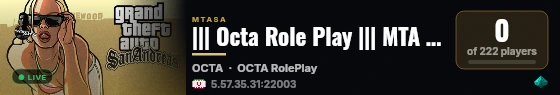 ||| Octa Role Play ||| MTA SERVER ||| [ IRAN ] live status badge