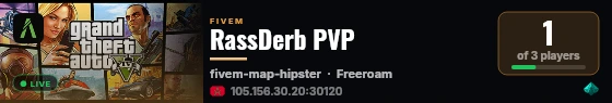 RassDerb PVP live status badge