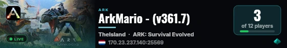 ArkMario - (v361.7) live status badge