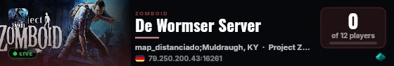 De Wormser Server live status badge
