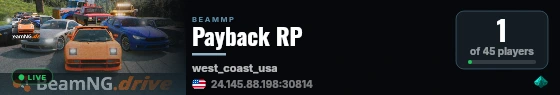 Payback RP live status badge