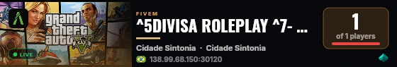 ^5DIVISA ROLEPLAY ^7- ^3FULL ROLEPLAY live status badge