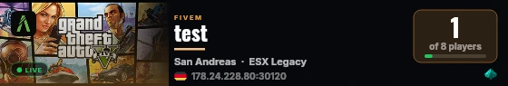 test live status badge