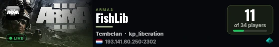 FishLib live status badge