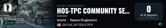 HOS-TPC COMMUNITY SERVER live status badge