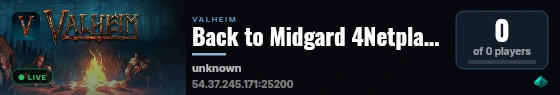 Back to Midgard 4Netplayers live status badge