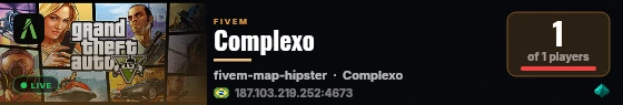 Complexo live status badge