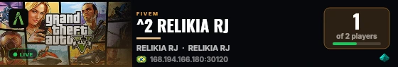 ^2 RELIKIA RJ live status badge