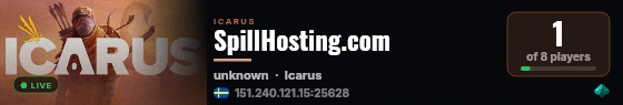 SpillHosting.com live status badge