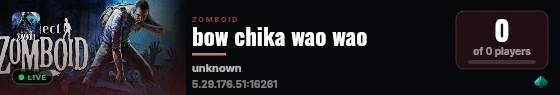 bow chika wao wao live status badge