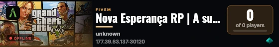 Nova Esperança RP | A sua nova cidade live status badge