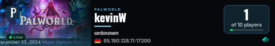 kevinW live status badge
