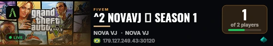 ^2 NOVAVJ ≫ SEASON 1 live status badge