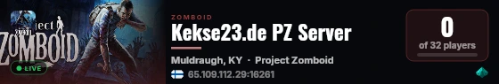 Kekse23.de PZ Server live status badge