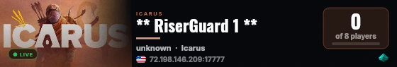 ** RiserGuard 1 ** live status badge
