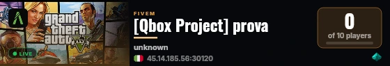 [Qbox Project] prova live status badge