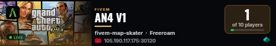 AN4 V1 live status badge