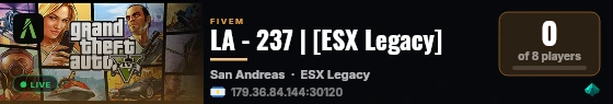 LA - 237 | [ESX Legacy] live status badge