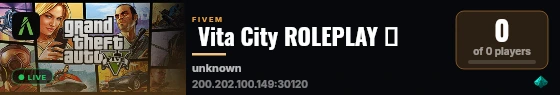  Vita City ROLEPLAY 🌈 live status badge