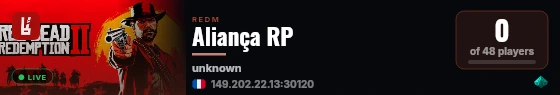 Aliança RP live status badge