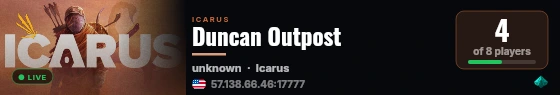 Duncan Outpost live status badge